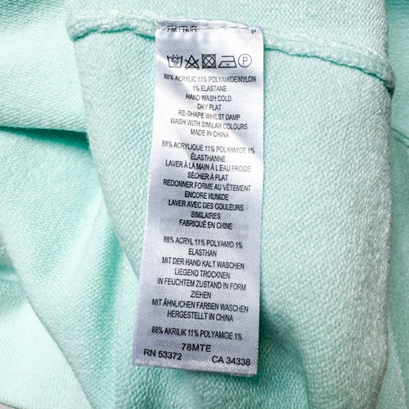 French Connection Turtleneck Sweater in Seafoam Green in Size Medium - Picture 8 of 8